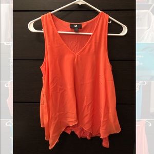 Coral colored tank top